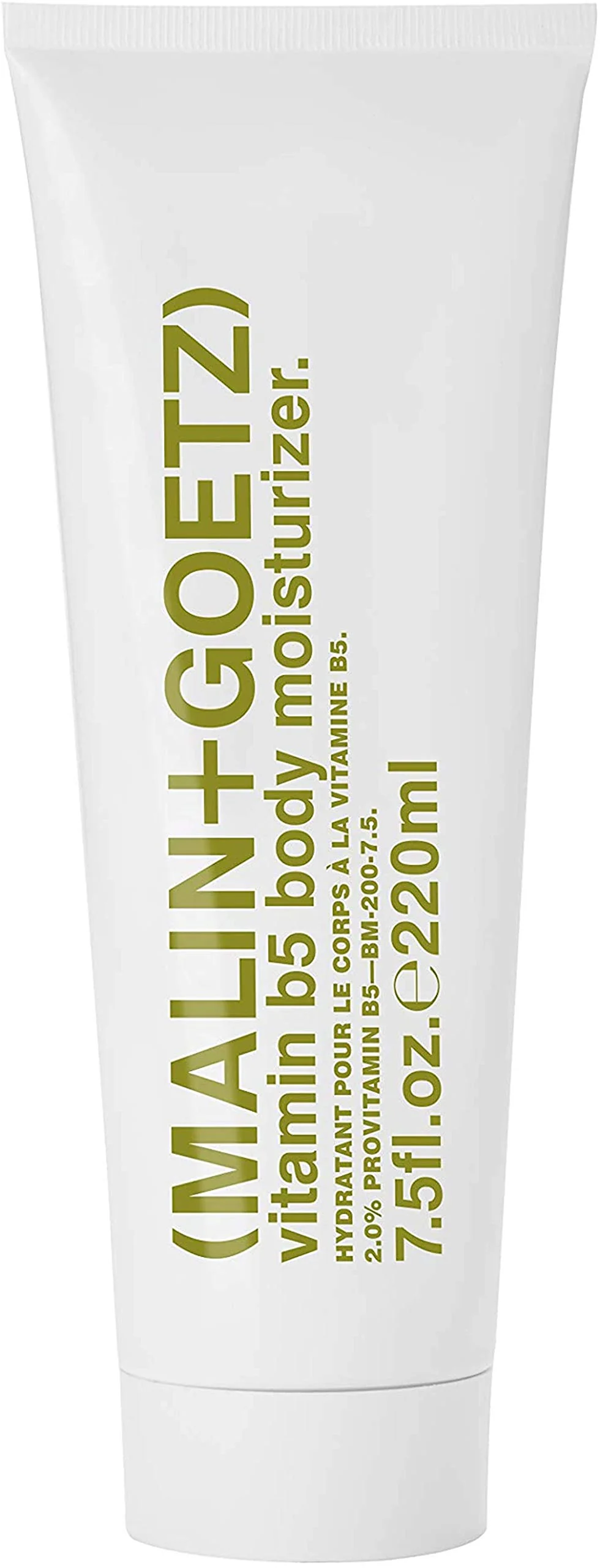 Organic MALIN GOETZ Vitamin B5 Body Moisturizer 7.5 Fl. Oz. - Moisturizing Body Cream for Men Women Hydrating Hand Body Lotion All Skin Types Vegan Sustainable