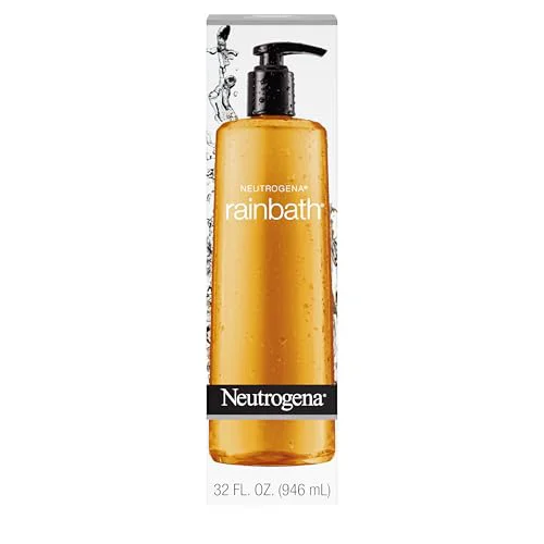 Classic Neutrogena Rainbath Cleansing Shower Bath Gel Daily Moisturizing Body Wash Cleanser Shaving Gel for Men Women Clean-Rinsing Creamy Lather Excellent