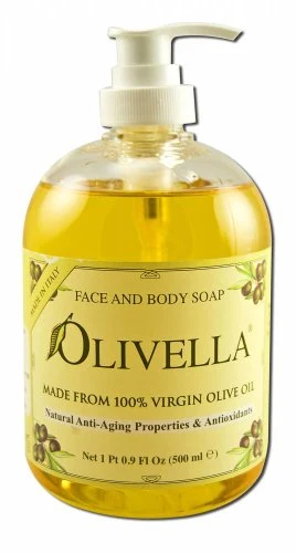 Natural Olivella Liquid Soap Olive Oil 16.9 Oz Practical