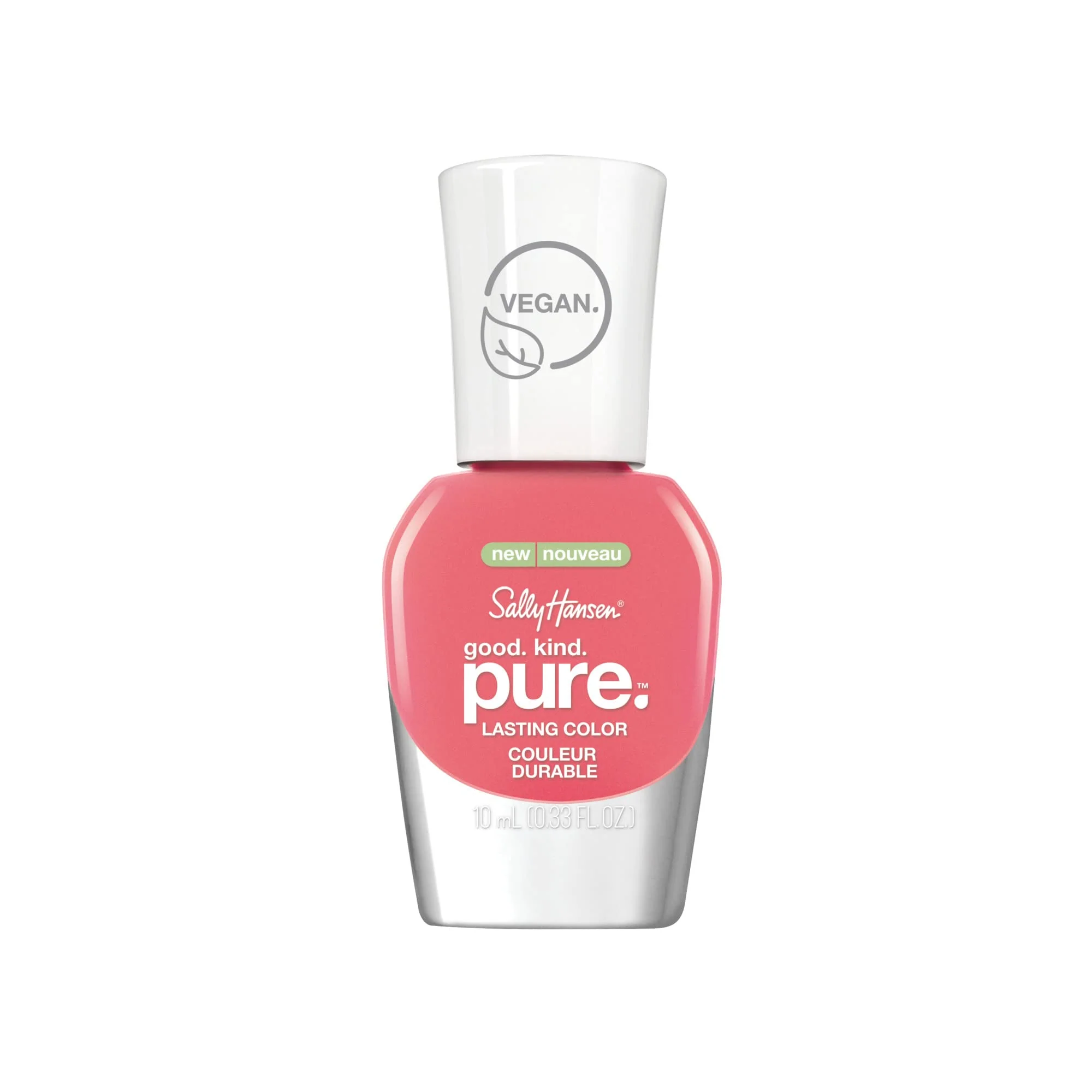 Classic Sally Hansen Good.Kind.Pure Nail Polish 270 Coral Calm 0.33 fl oz Pack of 1 Selected