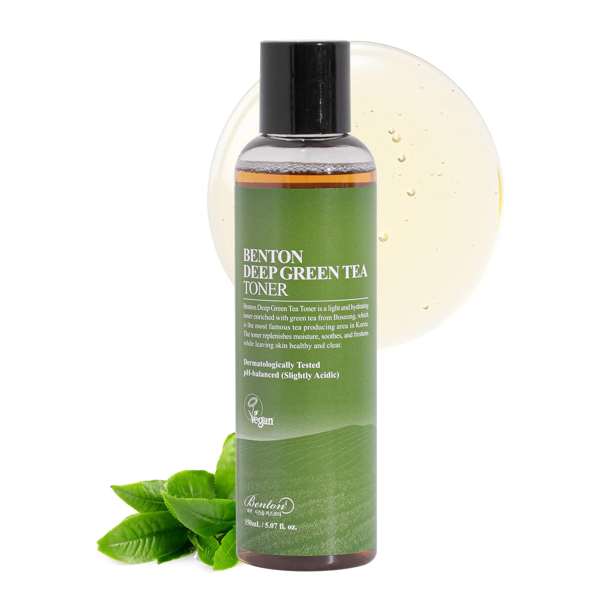 Next-Generation BENTON Deep Green Tea Toner - 150ml 5.07 fl.oz for Face Sensitive Oily Skin First-Class