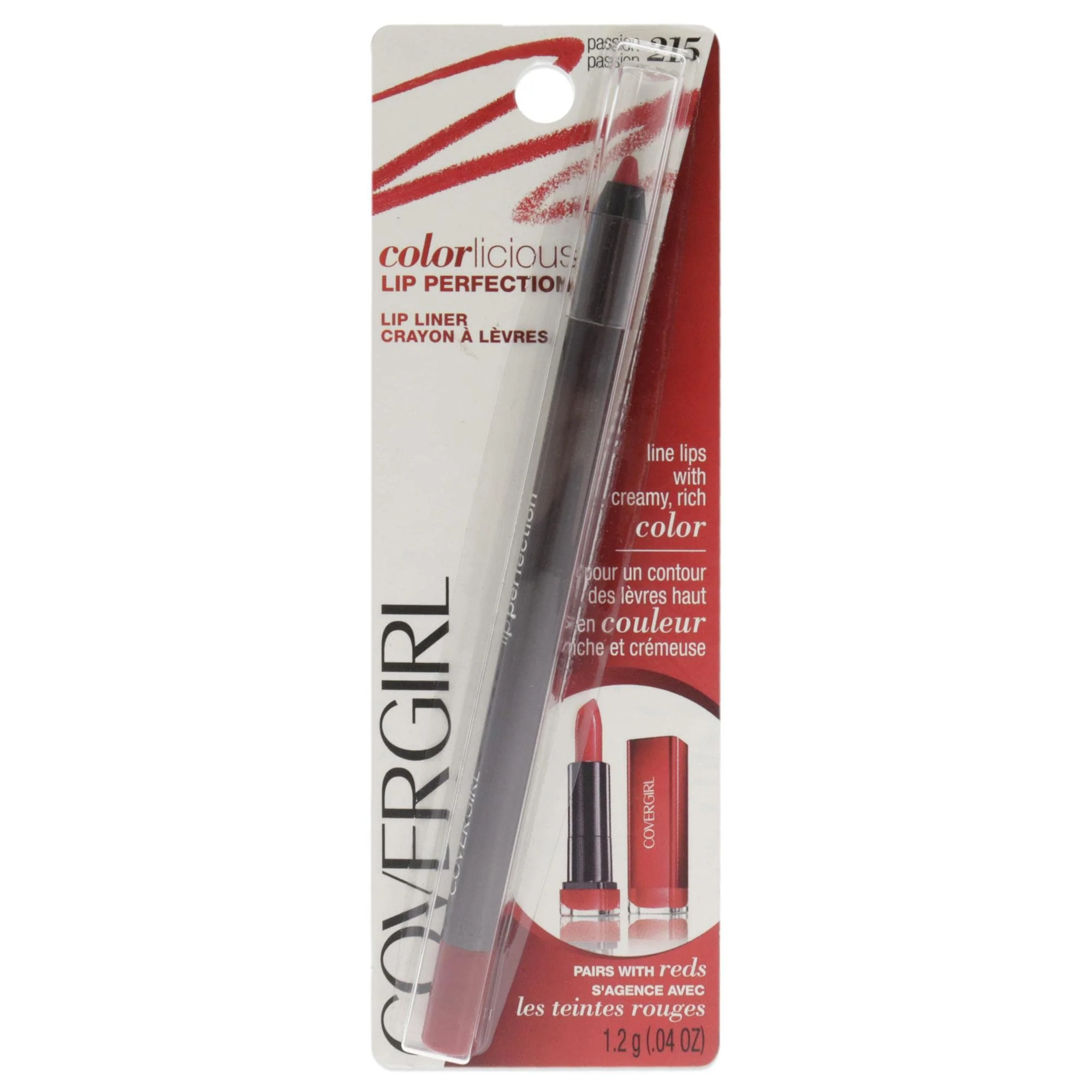 User-Friendly COVERGIRL Colorlicious Lip ion Lip Liner Passion .04 oz packaging may vary Traditional