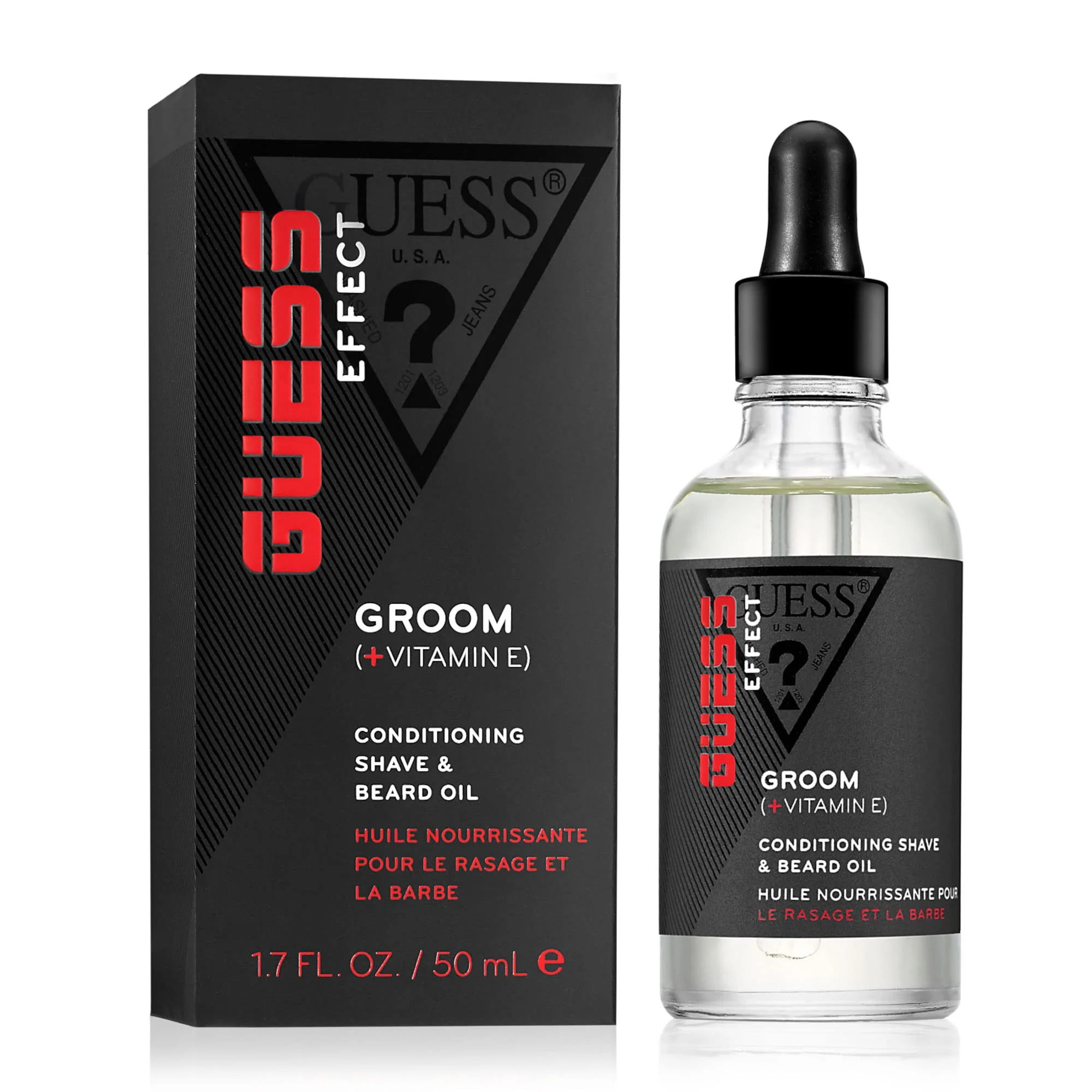 Effective Guess Guess Effect Boost Conditioning Shave and Beard Oil Men Oil 1.7 oz Trusted