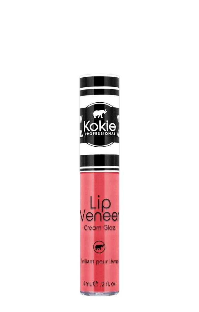 Clean Kokie Cosmetics Lip Veneer Cream Lip Gloss Tickled Pink 0.2 Fluid Ounce Innovative