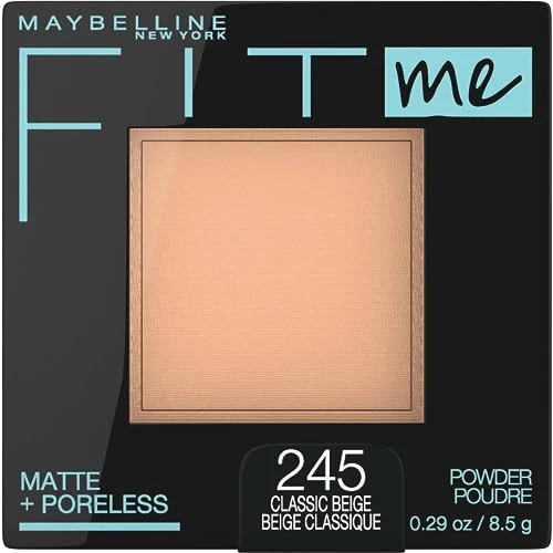 Convenient Maybelline Fit Me Matte Poreless Pressed Face Powder Makeup Setting Powder Classic Beige 1 Count Eco-Friendly