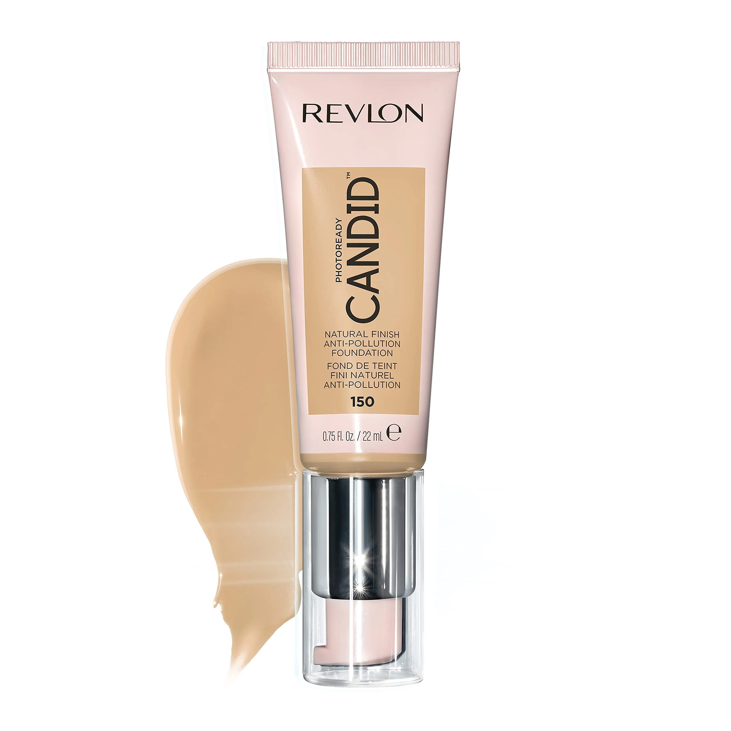 High-Performance Revlon PhotoReady Candid Natural Finish Foundation with Anti-Pollution Antioxidant Anti-Blue Light Ingredients 150 Crème Brulee 0.75 fl. oz. Top-Quality