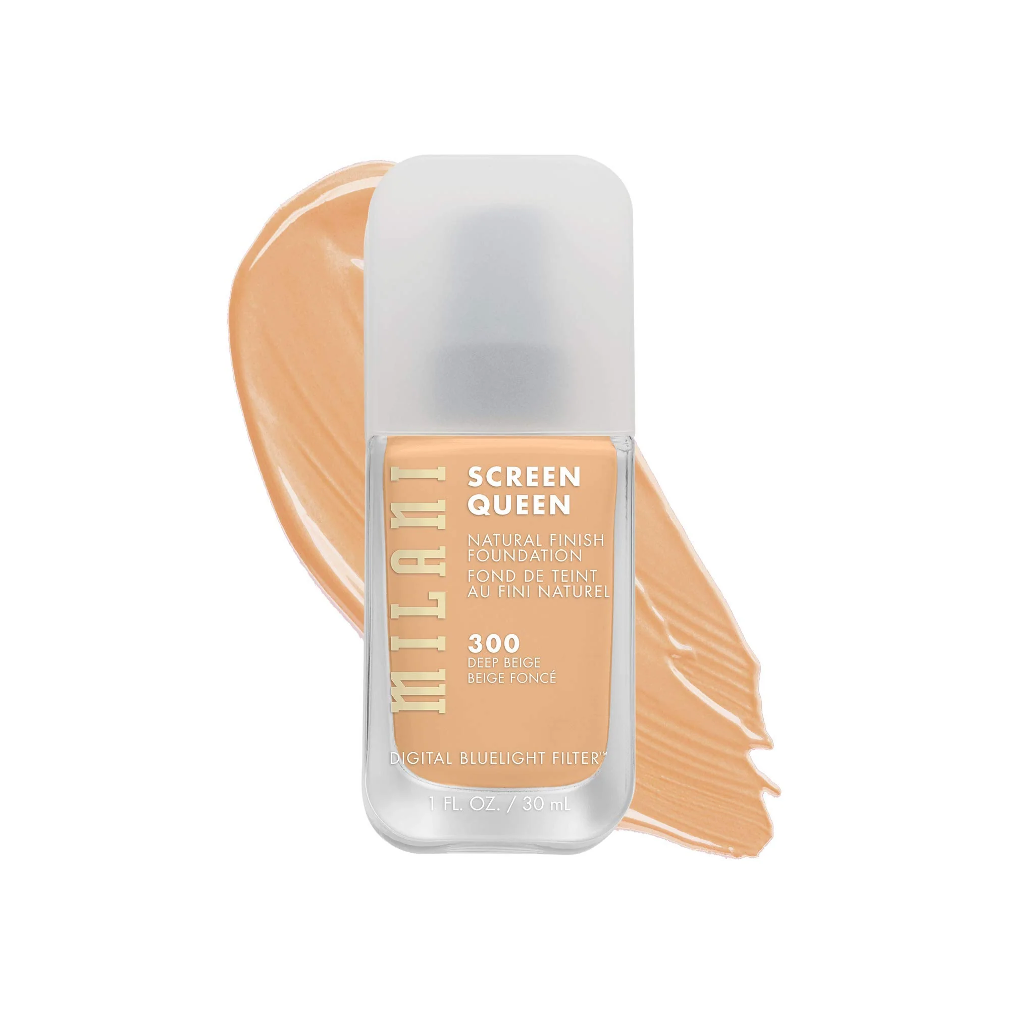 Powerful Milani Screen Queen Liquid Foundation Makeup - Cruelty Foundation With Digital Bluelight Filter Technology Deep Beige Versatile
