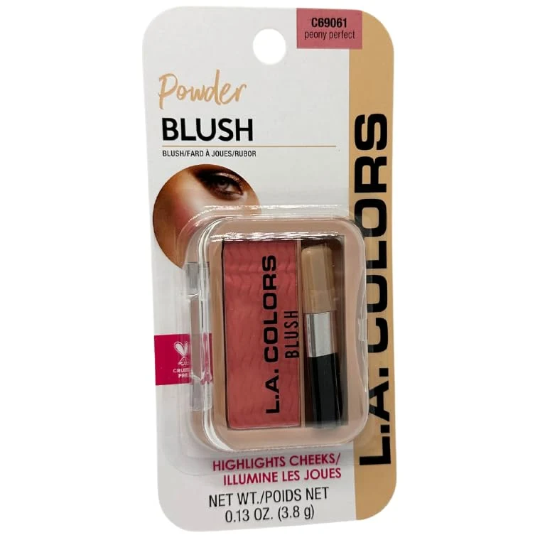 Classic L.A Colors Professional Series Blush with Applicator Peony 0.13 Oz Convenient