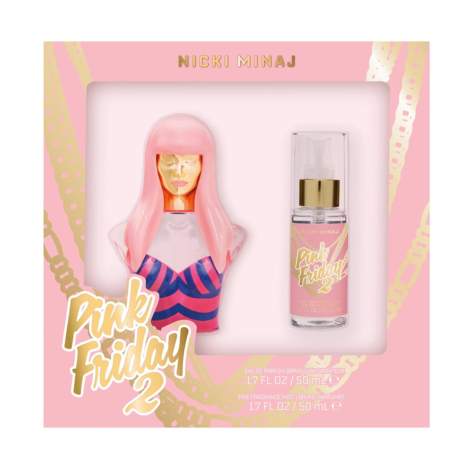 Prestigious Nicki Minaj Pink Friday 2-1.7oz 50ml Gift Set Genuine