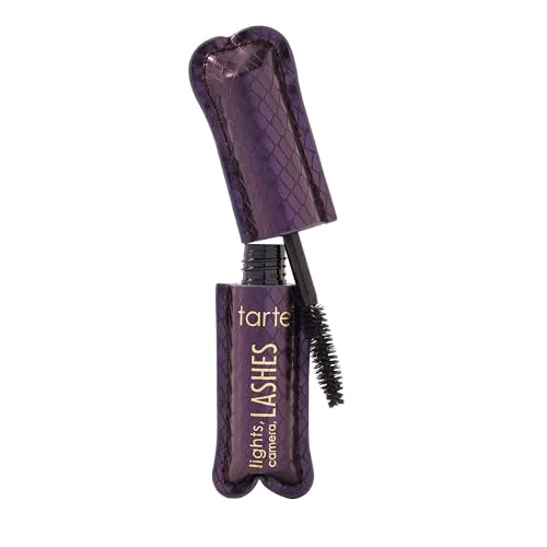 Refined tarte lights camera lashes 4-in-1 mascara - Volume Length Curl Conditioning for Fuller-Looking Lashes Smudge-Proof Flake- Longwear Vegan Solid