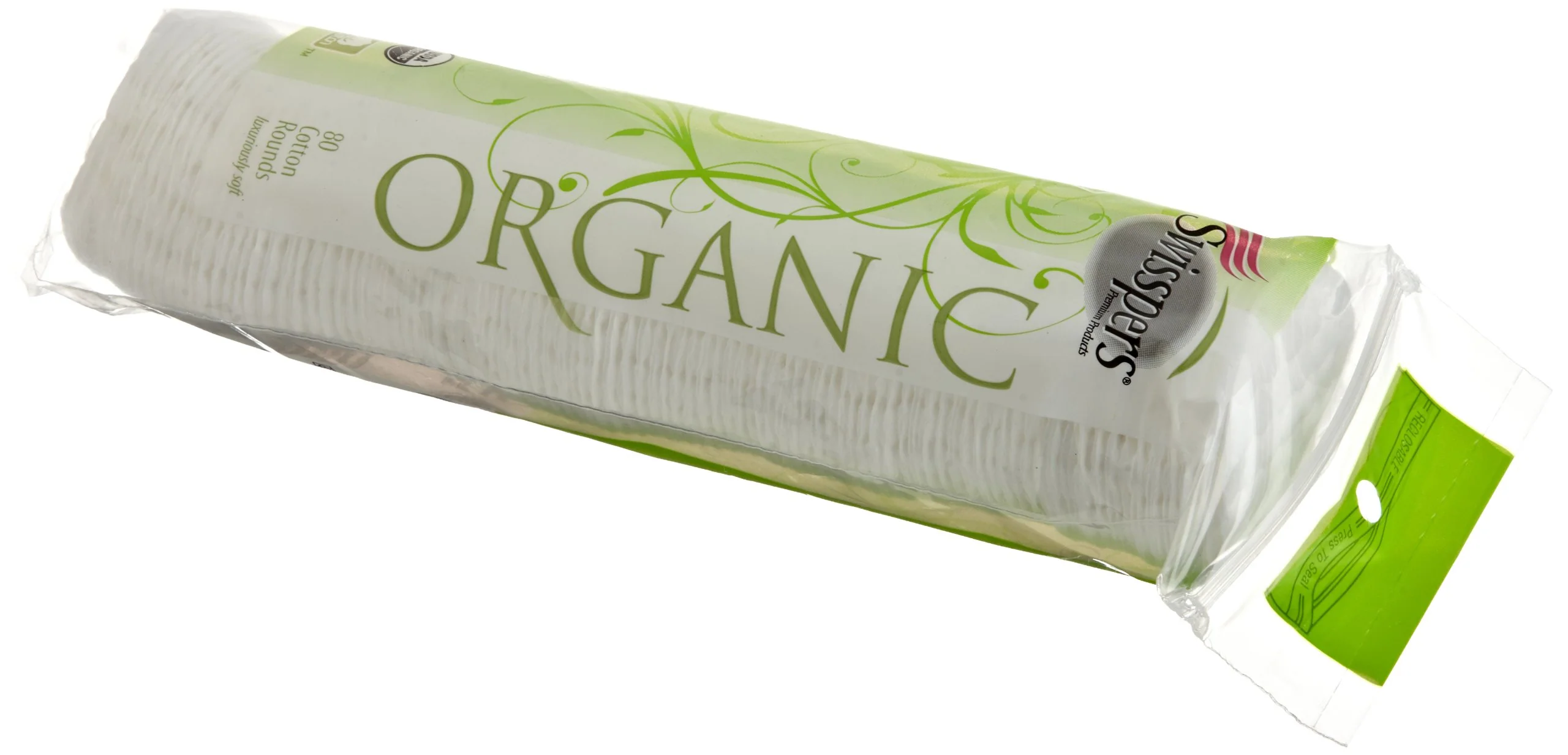 Quality Swisspers Cotton Cosmetic Round Organic 80 ct Dependable