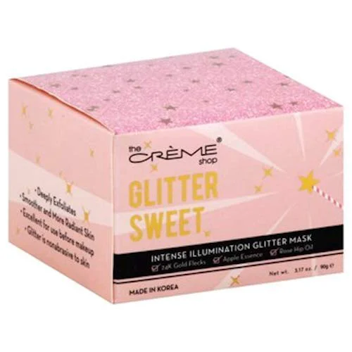 Genuine The Creme Shop Glitter Sweet - Intense Illumination Glitter Mask - 3.17 oz Soft