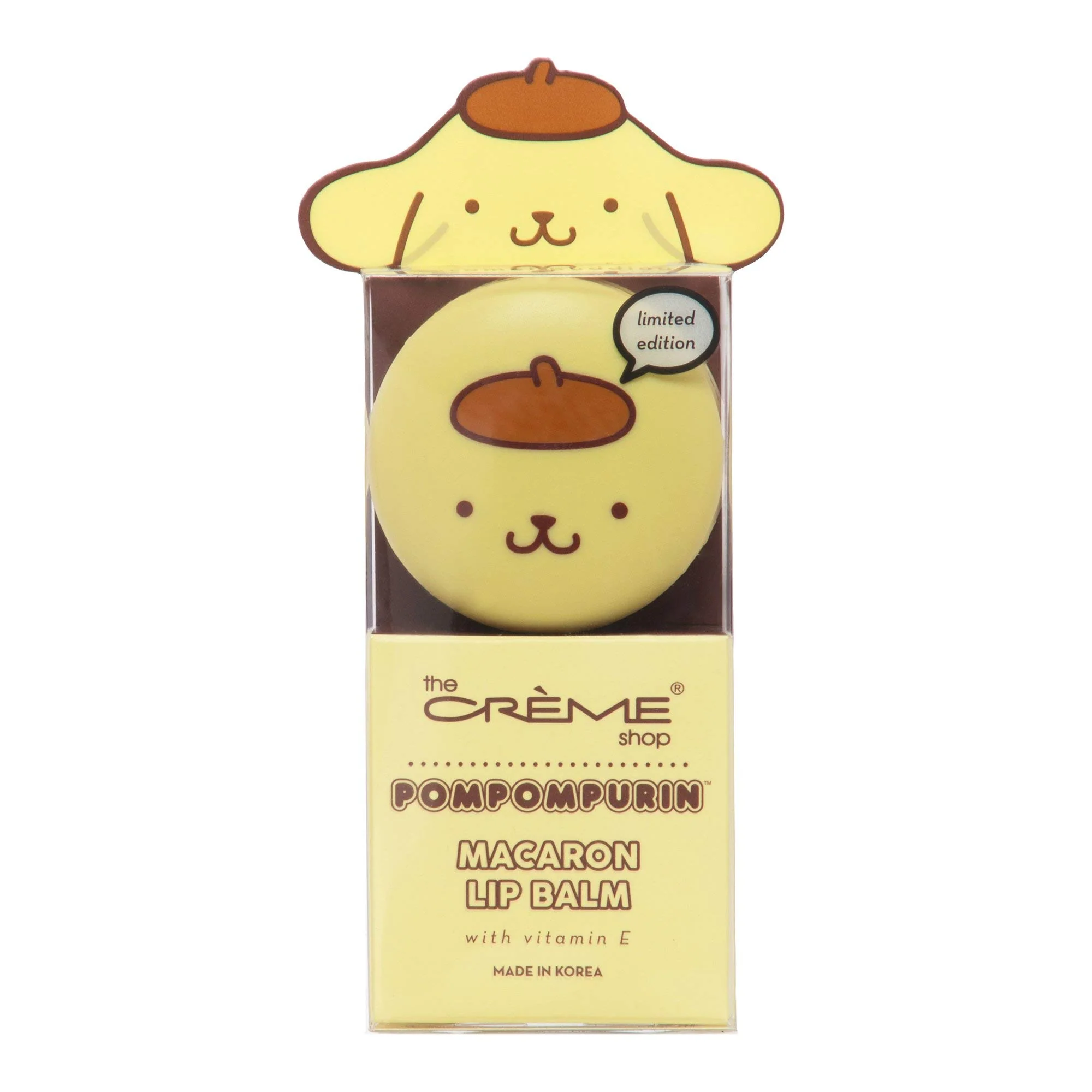 Consistent The Crème Shop x Sanrio Hello Kitty Macaron Lip Balm Korean Cute Scented Pocket Portable Soothing Advanced Must-Have on-the-go Pompompurin Caramel