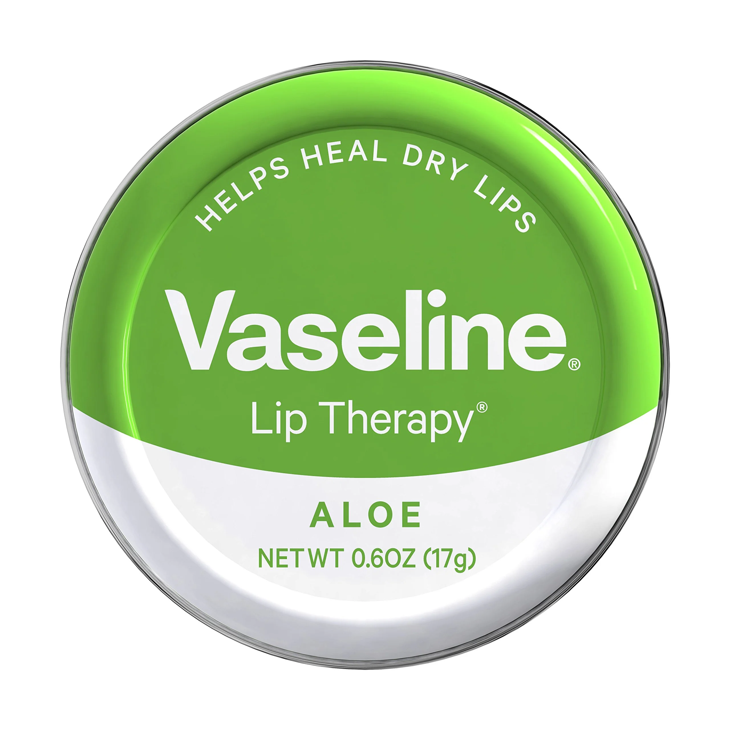 Elite Vaseline Lip Therapy Lip Balm Tin Aloe Vera 0.6 oz Contemporary