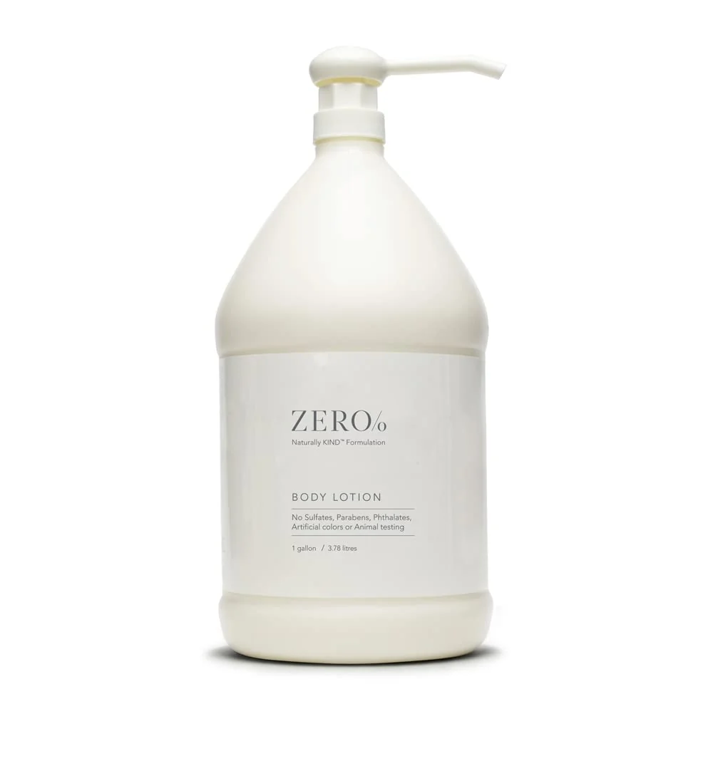 Fine Zero Unisex Body Lotion - 1 Gallon - Light and fresh Nourishing Zero Parabens Sulfates and Phthalates Versatile
