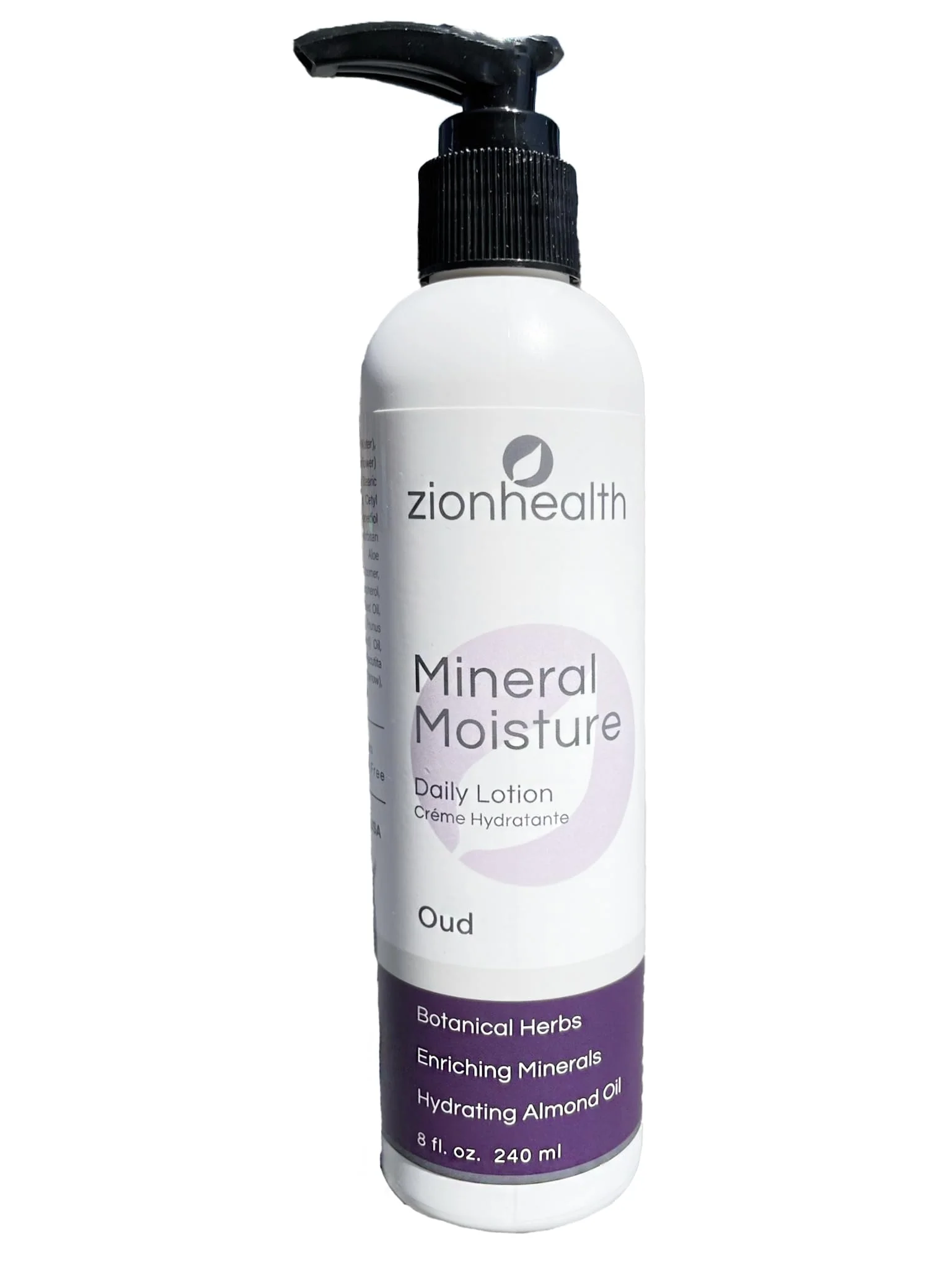 Secure Zion Health Mineral Moisture Daily Lotion Oud 8 oz Liquid Elite