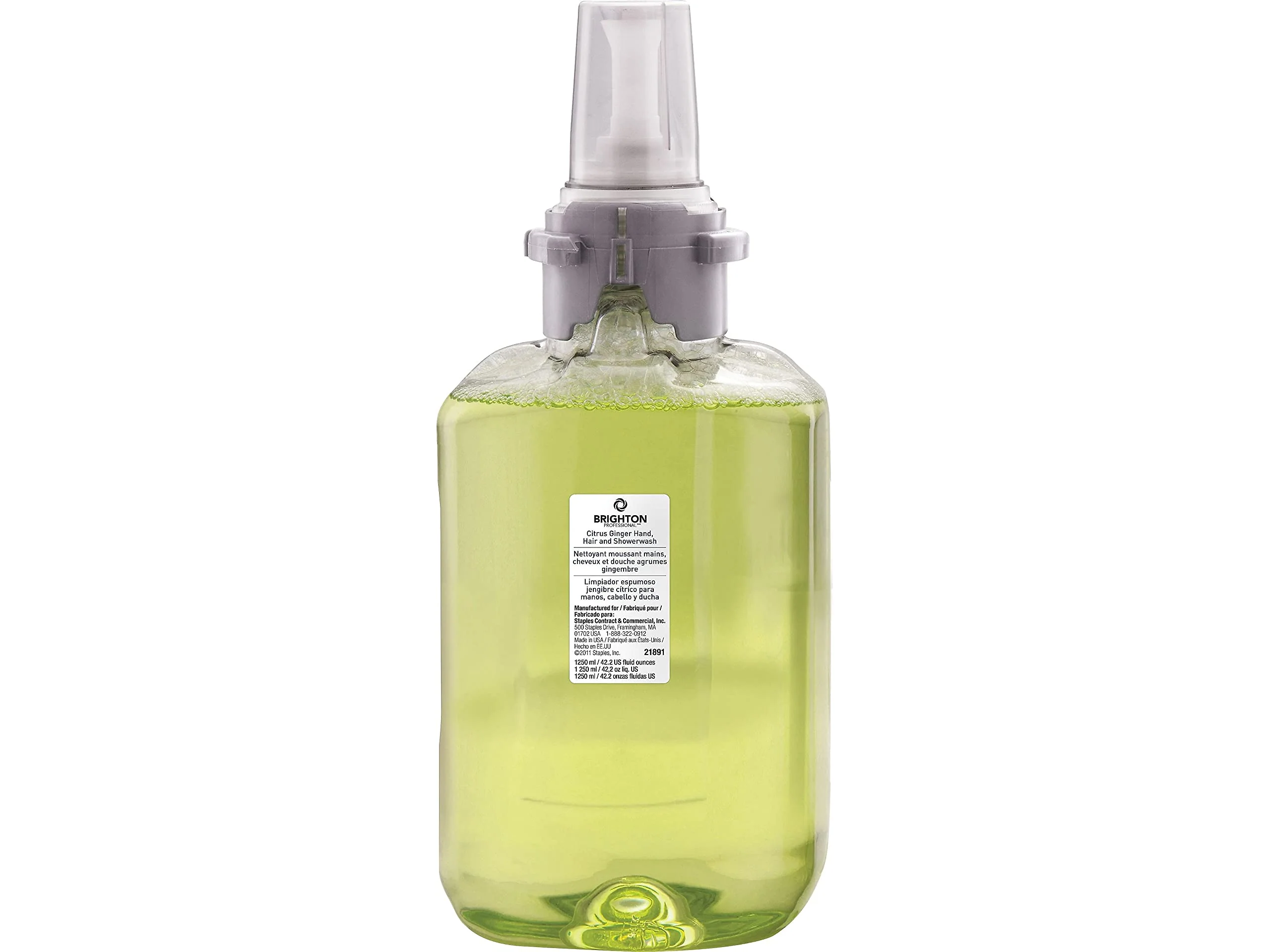 Soft Coastwide Professional Foaming Hand Soap Refill for BP12 Dispenser Citrus Ginger Scent 1250 ml. 3 Carton Stylish