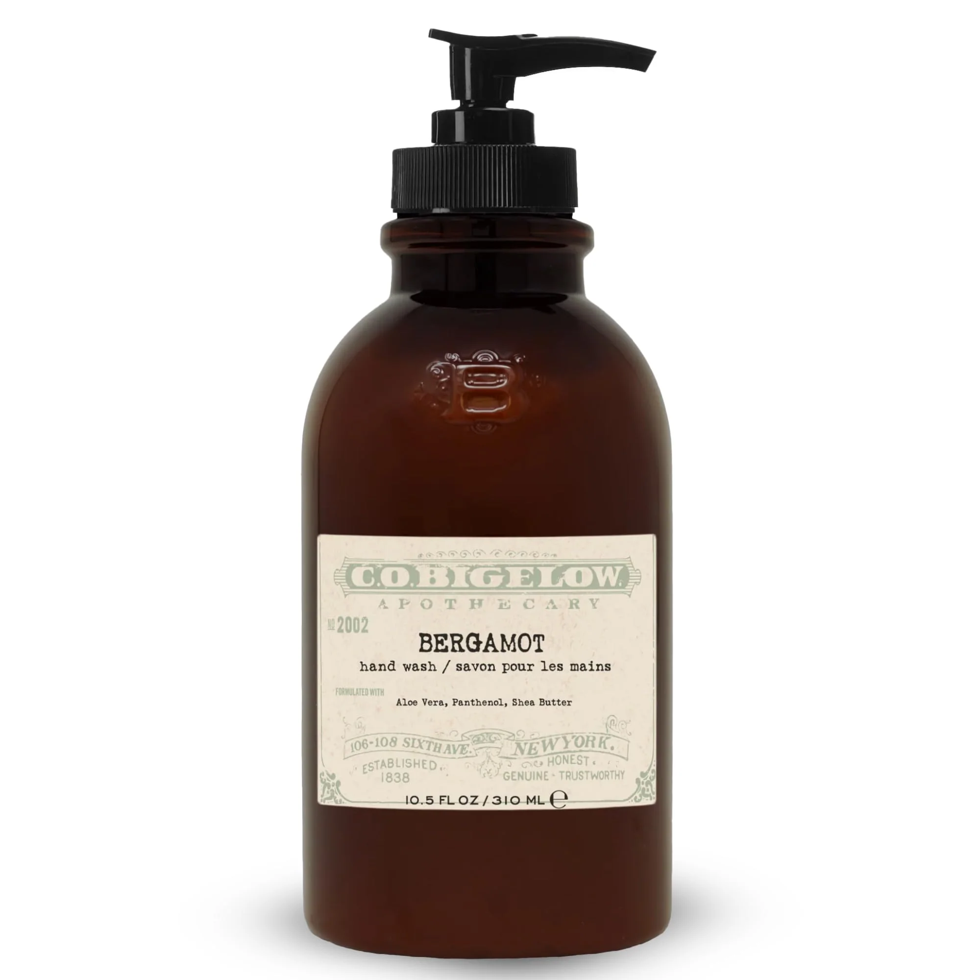 Effective C.O. Bigelow Bergamot Hand Wash Iconic Collection Liquid Hand Soap with Shea Butter Glycerin Aloe Vera 10.5 Fl Oz Specialty