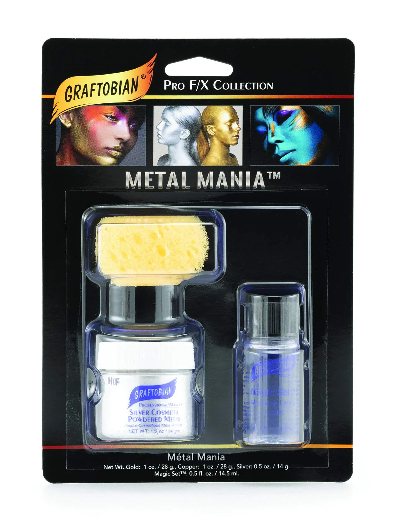 Fine Cosmetic Powdered Metals - Metal Mania Silver Durable