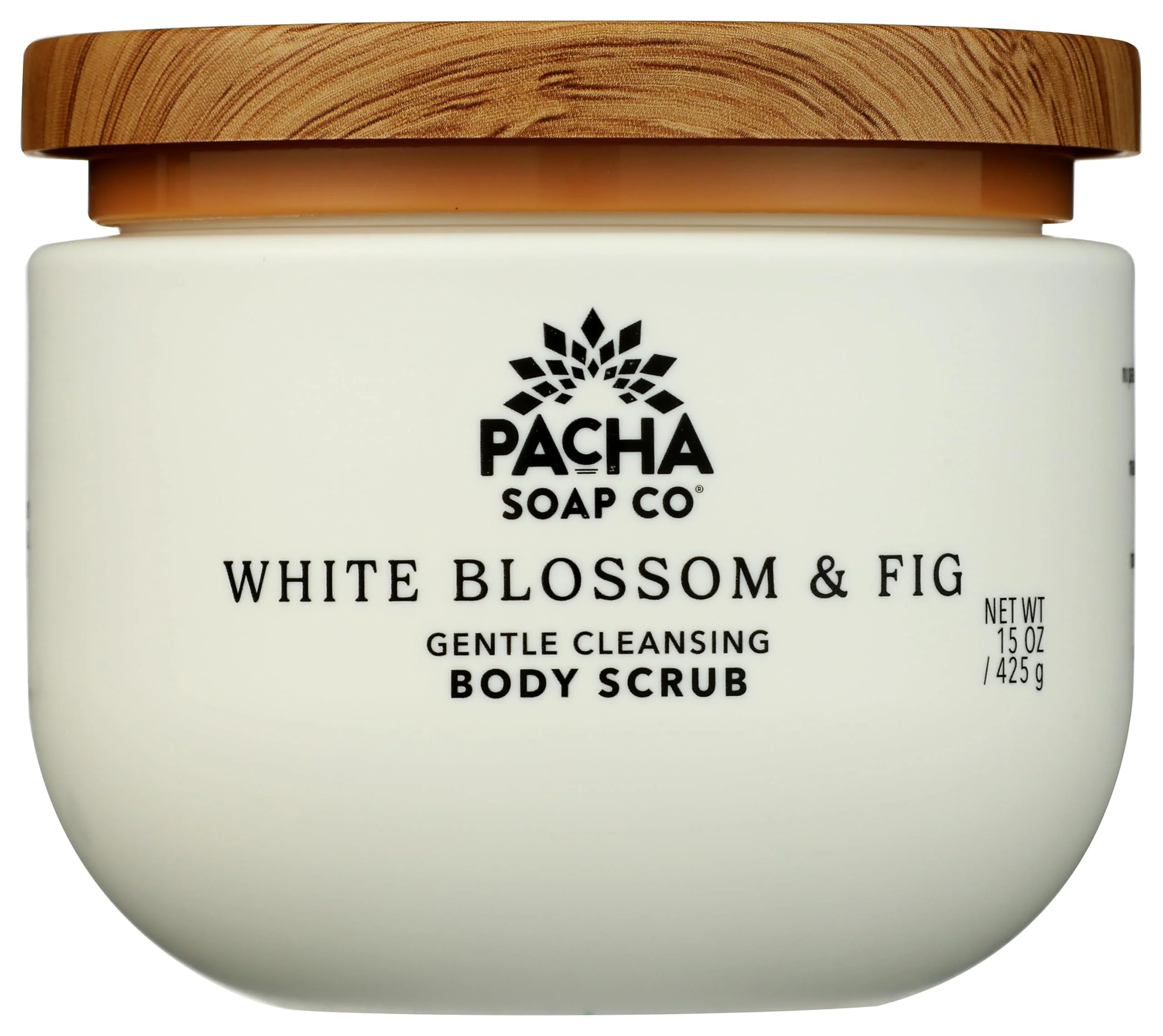 Authentic PACHA SOAP White Blossom Fig Body Scrub 15 OZ Selected