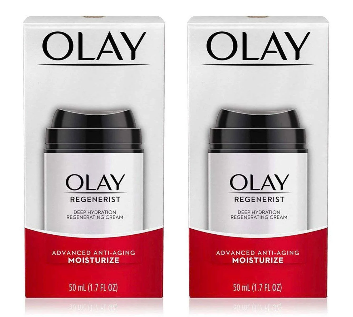 First-Class PACK of 2 OLAY Regenerist DEEP HYDRATION REGENERATING Cream Advanced Anti-Aging Moisturizer 1.7 Fl Oz 50 ml EACH Official