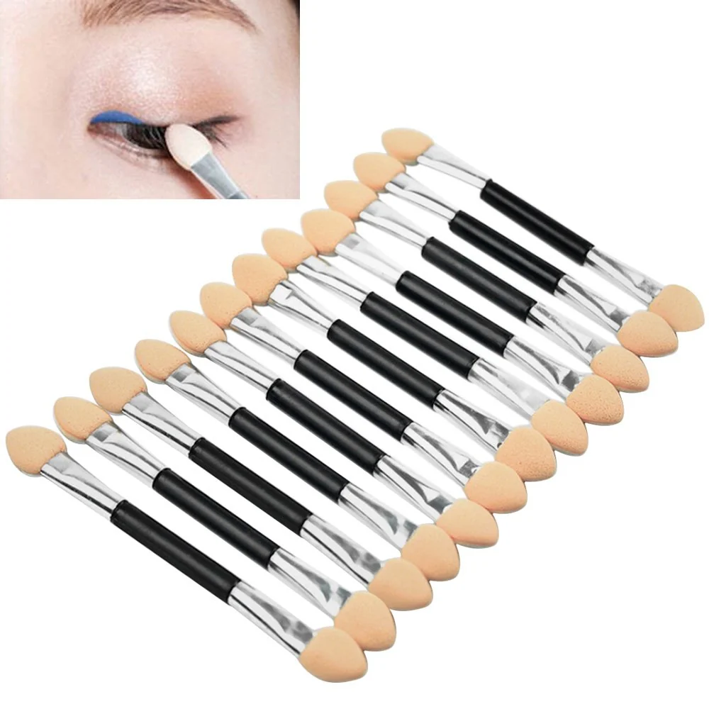 Practical Polytree 12x Makeup Double-End Eye Shadow Sponge Brushes Applicator Cosmetic Beauty Tool Soft