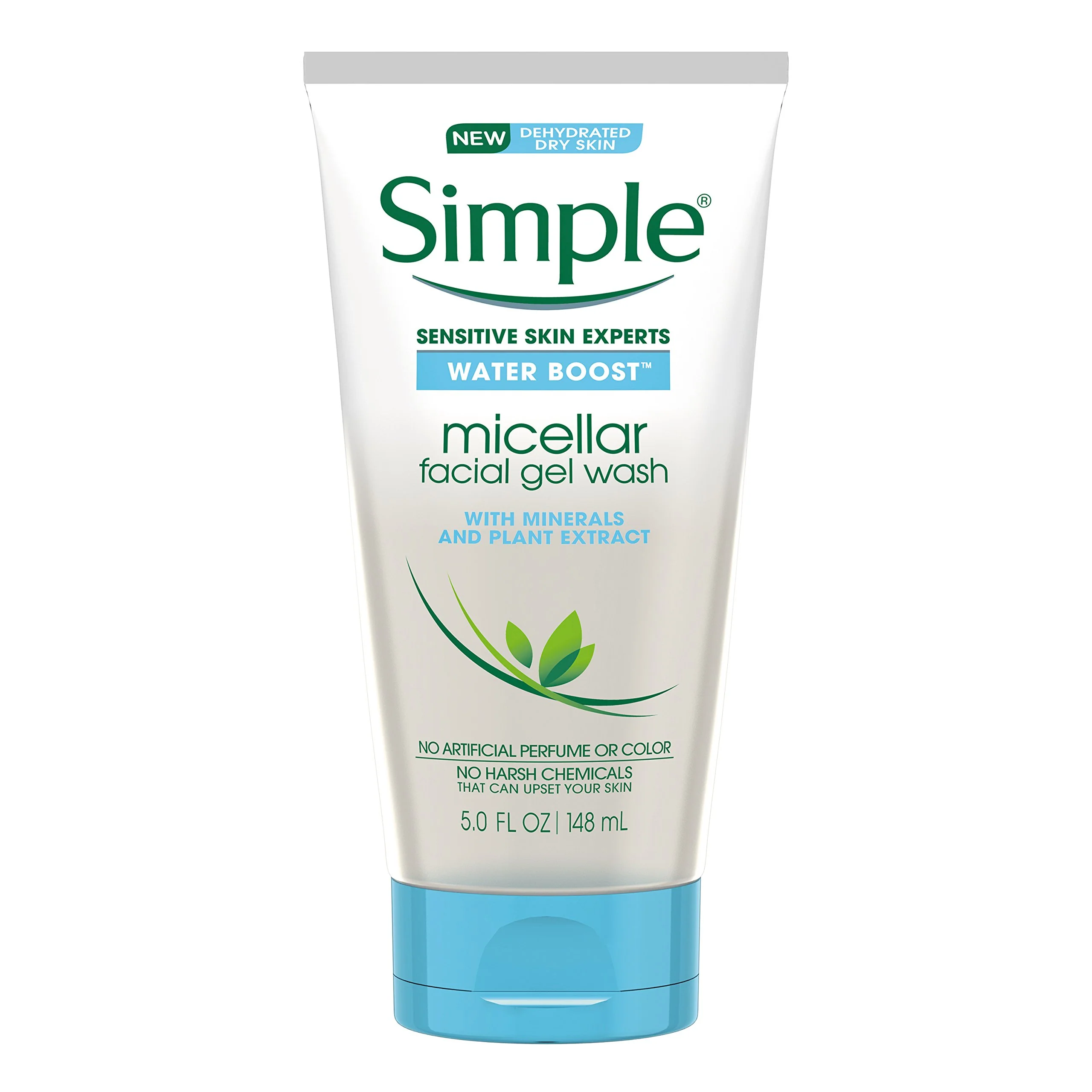 Comfortable Simple Water Boost Micellar Facial Gel Wash for Sensitive Skin 5 Ounce Pack of 3 Effective