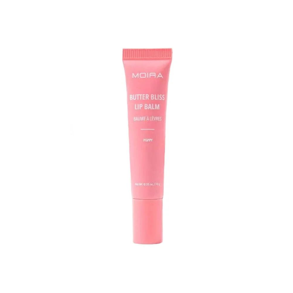 Premium Material Moira Butter Bliss Lip Balm 002 Poppy Lightweight