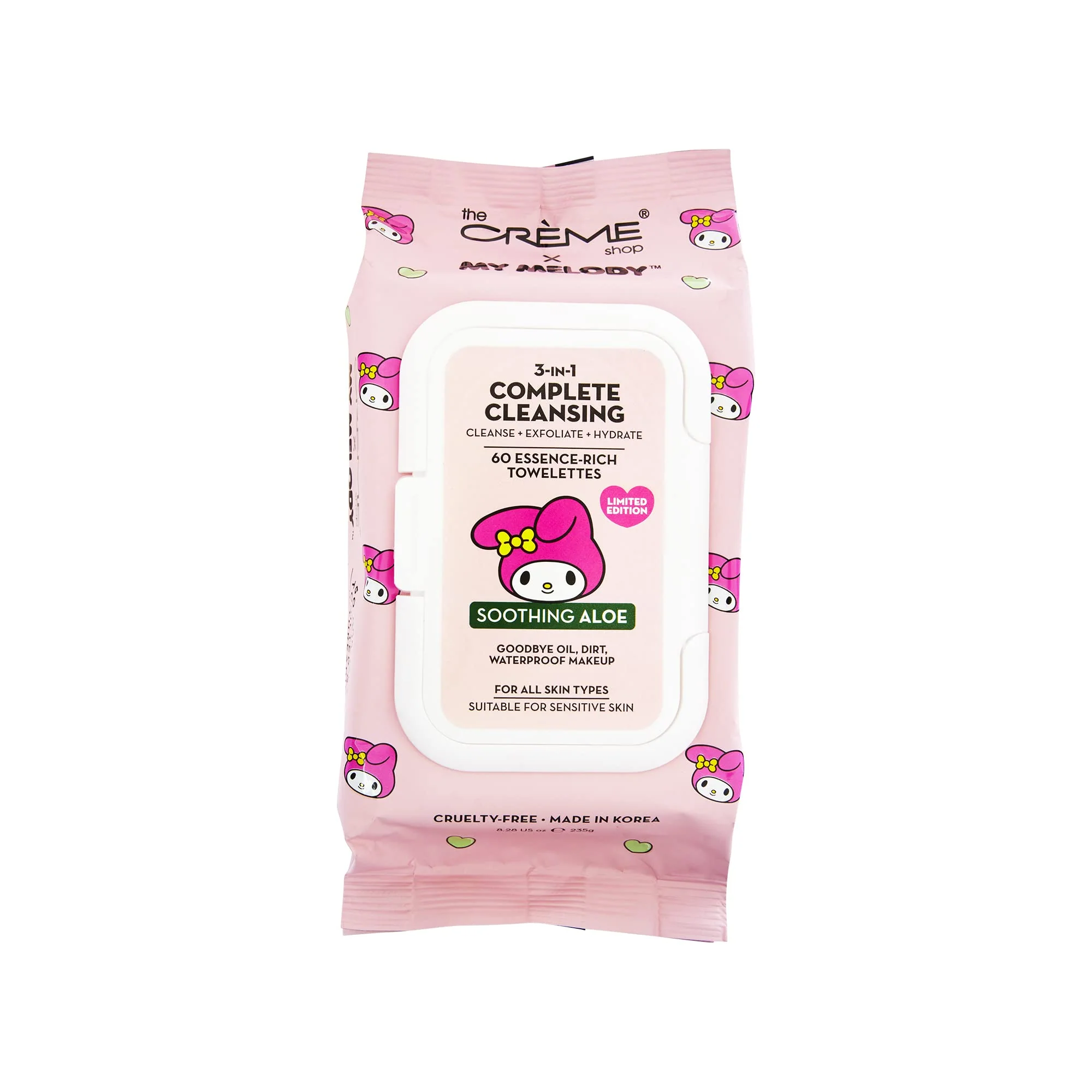 Crafted My Melody 3-IN-1 Complete Cleansing Essence-Rich Towelettes - Smoothing Aloe Specialty