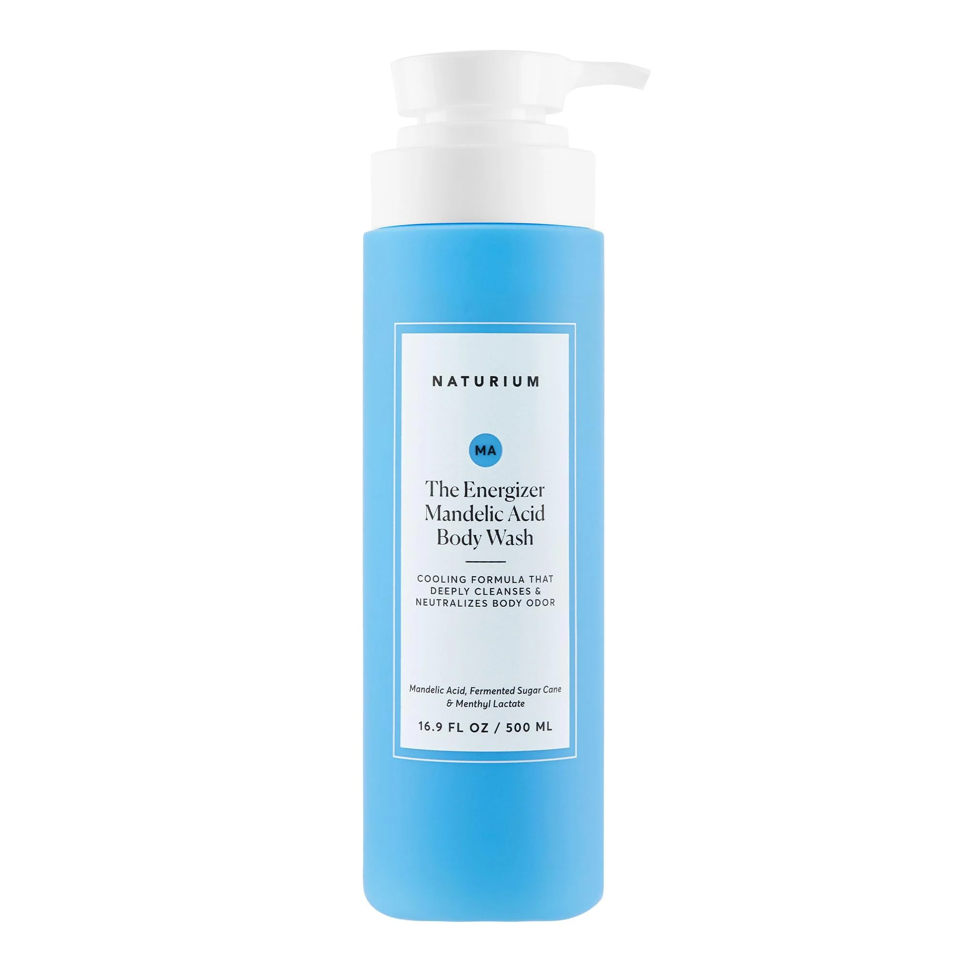 Reusable Naturium The Energizer Body Wash Cooling Refreshing Formula with Mandelic Acid Deeply Cleanses Neutralizes Body Odor 16.9 oz Original