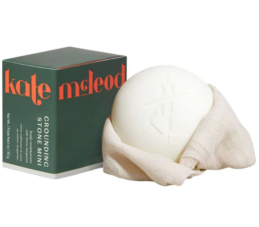 Traditional Kate McLeod Mini Grounding Stone Solid Body Moisturizer Lightweight