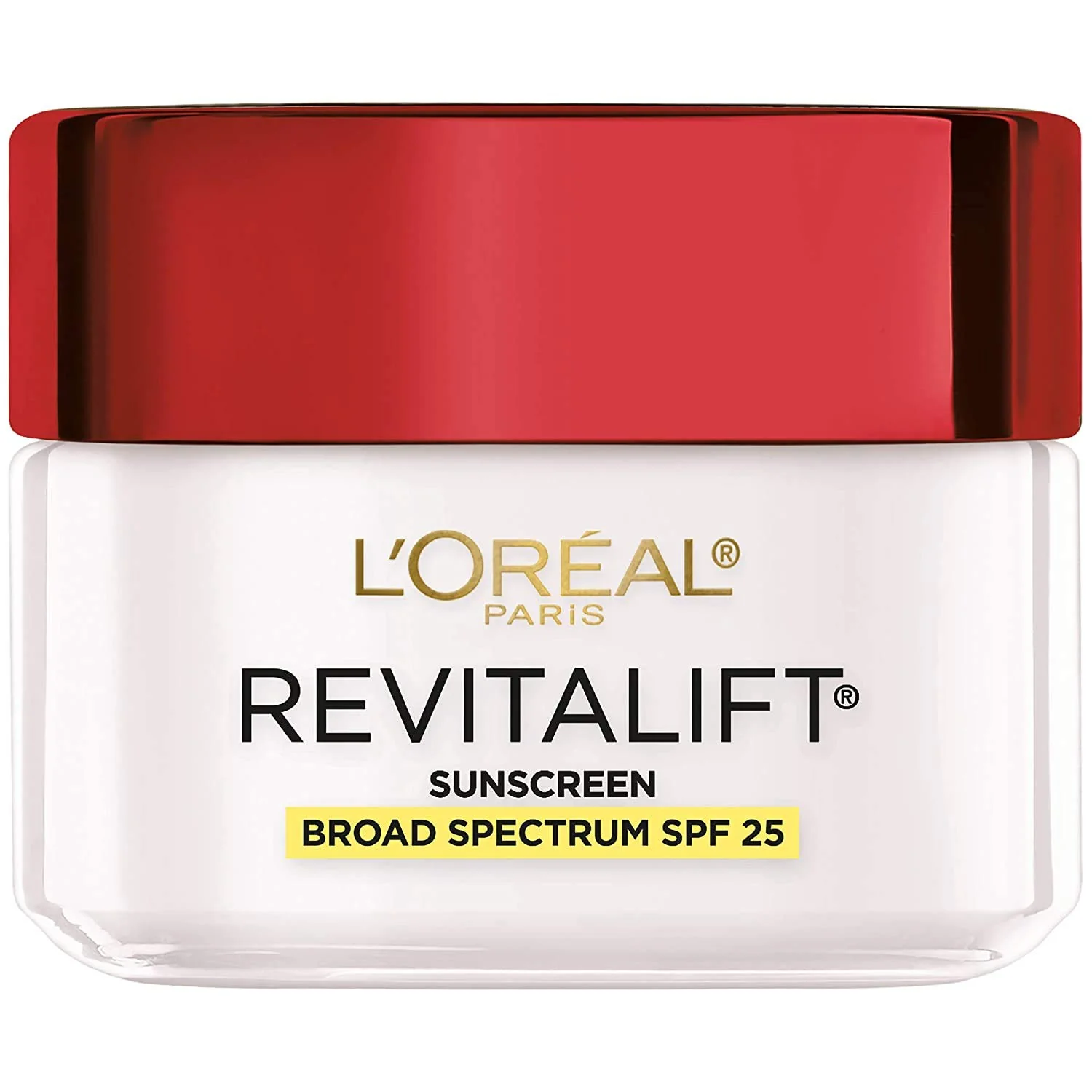 Genuine L'Oréal Paris Revitalift Anti-Wrinkle and Firming Face Moisturizer with SPF 25 Pro-Retinol and Centella Asiatica Paraben 1.7 oz Packaging may Contemporary
