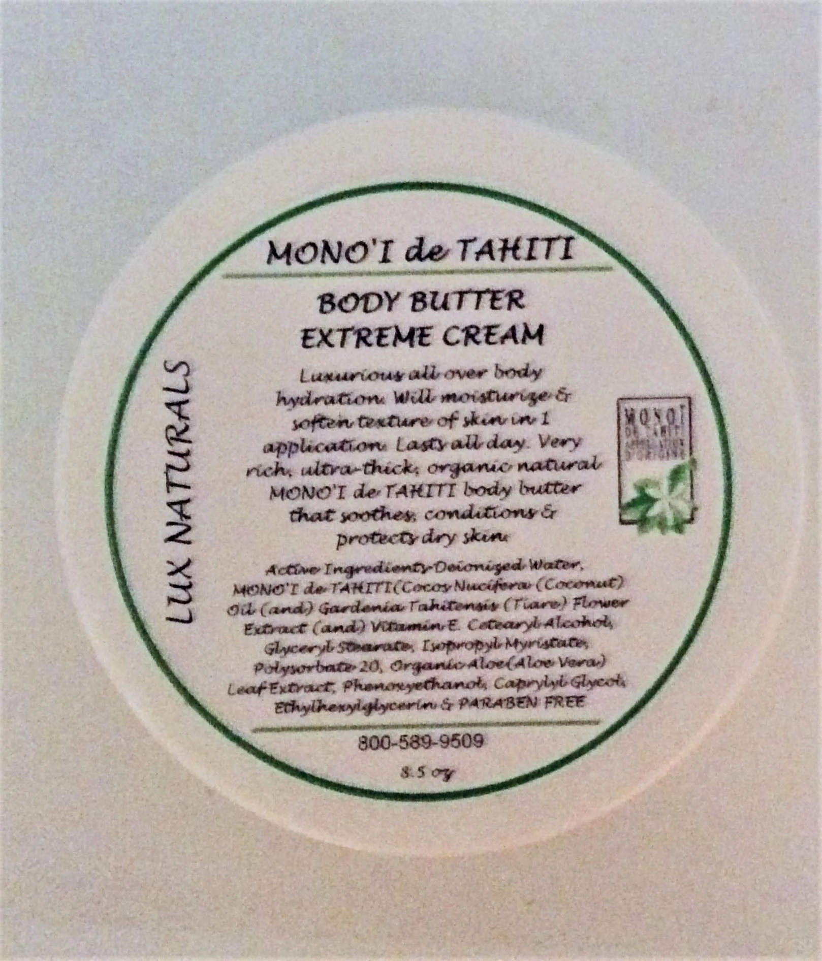 Excellent Luxuriant-Sparkle Beauty Products Mono'i de Tahiti Extreme Body Butter Cream. Mono'i de Tahiti Extreme Body Butter Cream-Extra Hydrating rich Breathable