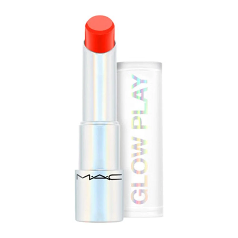 Optimized MAC Glow Play Lip Balm - 453 Rouge Awakening red .12 Oz 3.6 g Original Design