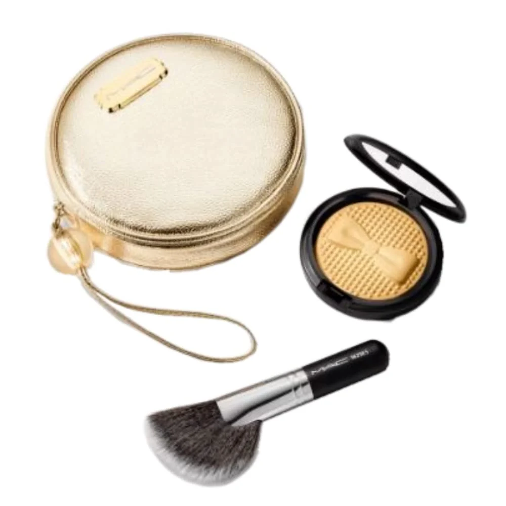 Detailed MAC Limited Edition Indulgent Glow Face Kit Sparkling Wine Fine