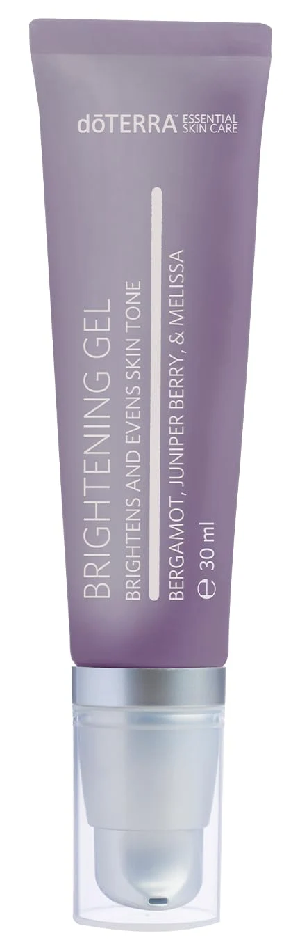 Lightweight doTERRA Brightening Gel Evens Skin Tone Bergamot Juniper Berry Melissa Age Spots Premium