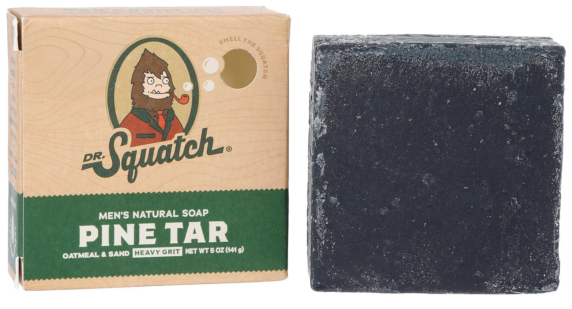 Reusable Dr. Squatch Pine Tar Bar Soap Flexible