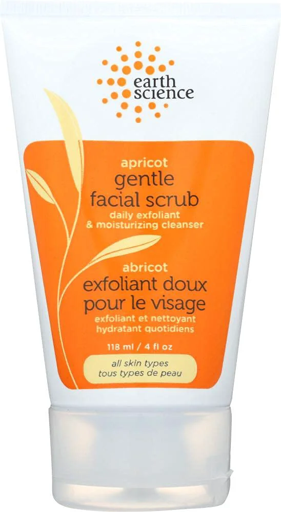 High-Grade Earth Science Facial Scrub Apricot Gentle - 4 Fl Oz3 Sustainable