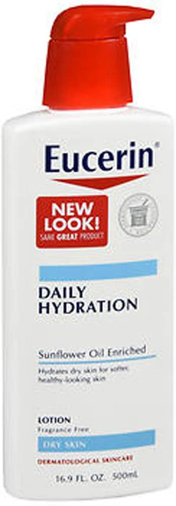 Original Eucerin Daily Hydration Lotion Fragrance 16.9 oz Pack of 5 Outstanding