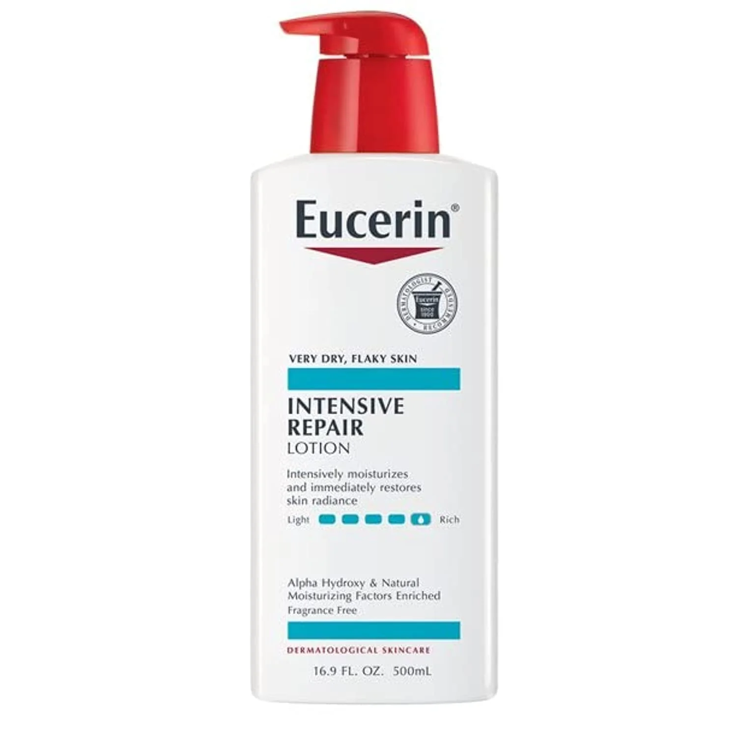 Lightweight Eucerin Intensive Repair Enriched Lotion 16.9 Fl Oz Pack of 2 Smooth