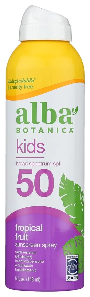 Luxury Alba Botanica Very Emollient Active Kids Spray Sunscreen SPF 50 6 oz Pack of 9 9 Effective