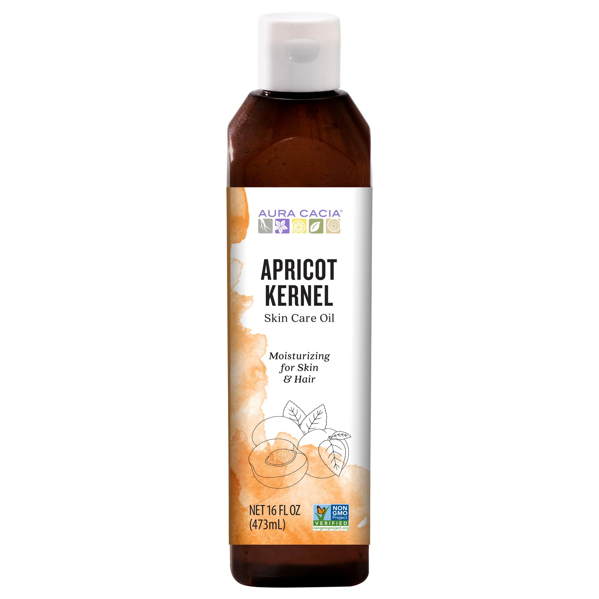 Long-Lasting Aura Cacia Natural Skin Care Oil Rejuvenating Apricot Kernel with Vitamin E 16 Fluid Ounce