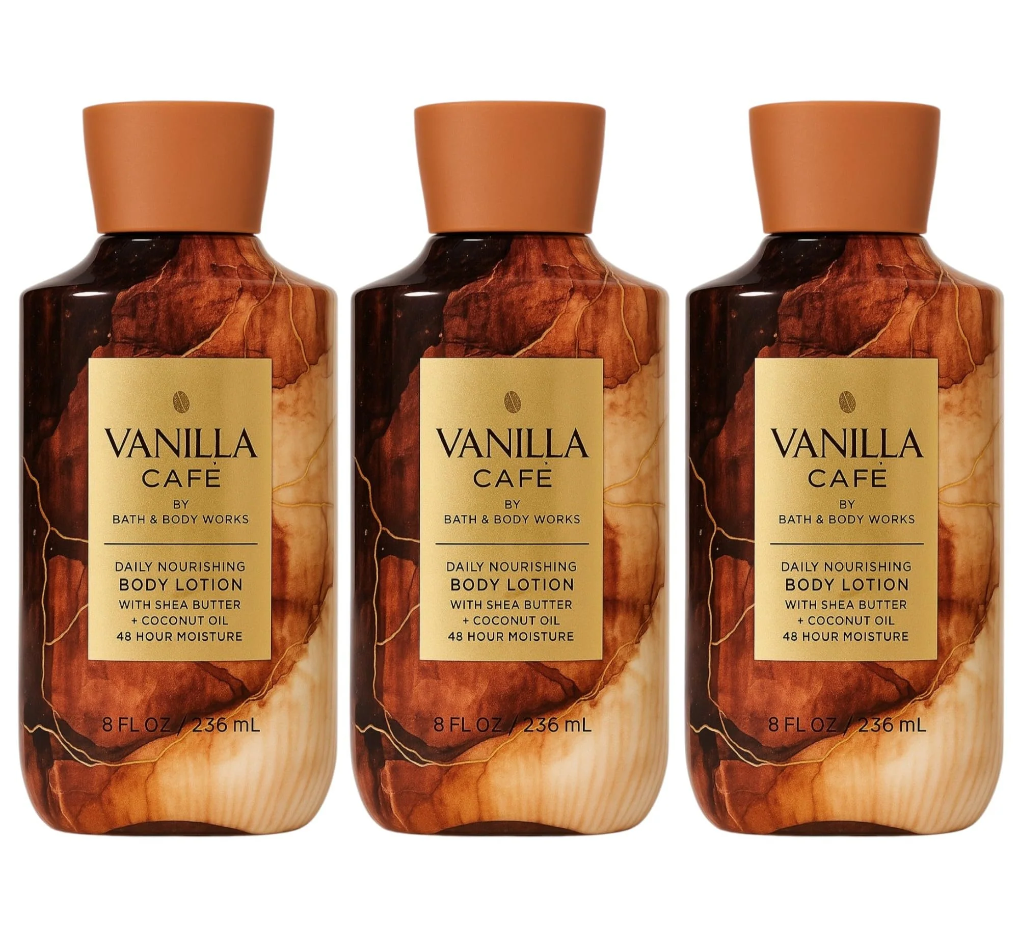 User-Friendly Bath Body Works Vanilla Café Body Lotion - 3 Pack 8 oz Each Creamy Vanilla Coffee Velvety Musk Scent Professional
