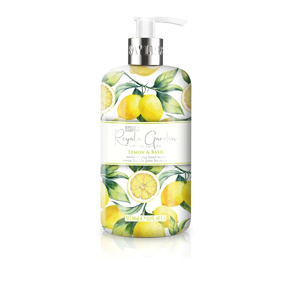 Smooth Baylis Harding Liquid Hand Soap Wash with Dispenser Royale Garden Lemon Basil 16.9oz 500ml Optimized