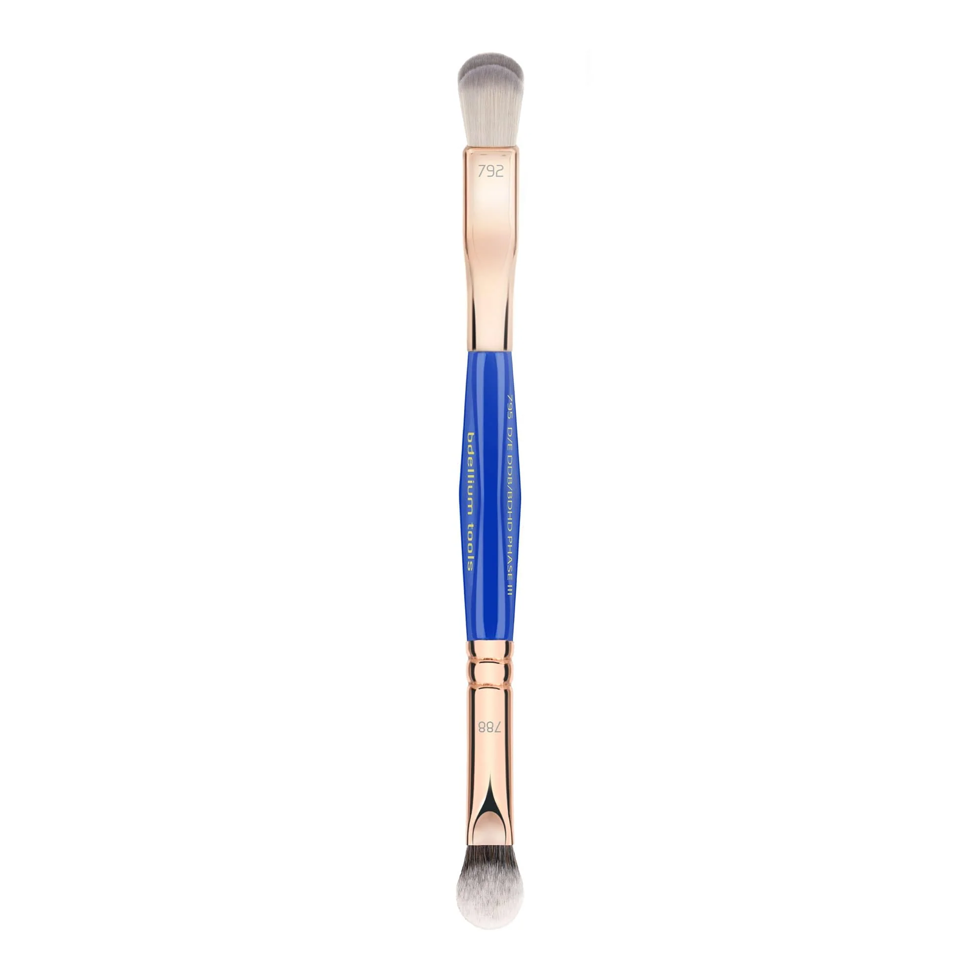 Specialty Bdellium Tools Professional Makeup Brush Golden Triangle 795 Double-Ended Eye Double Dome Blender BHHD Phase III with 792 788 double-ended Stylish