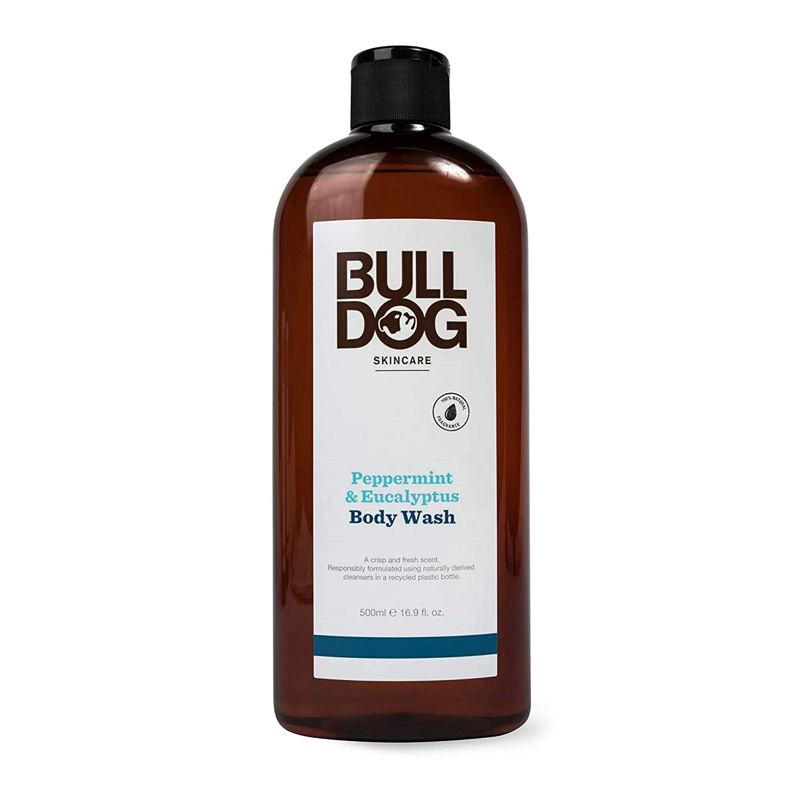 Fine Bulldog Mens Skincare and Grooming Body Wash Peppermint and Eucalyptus 16.9 Fl Oz Proven
