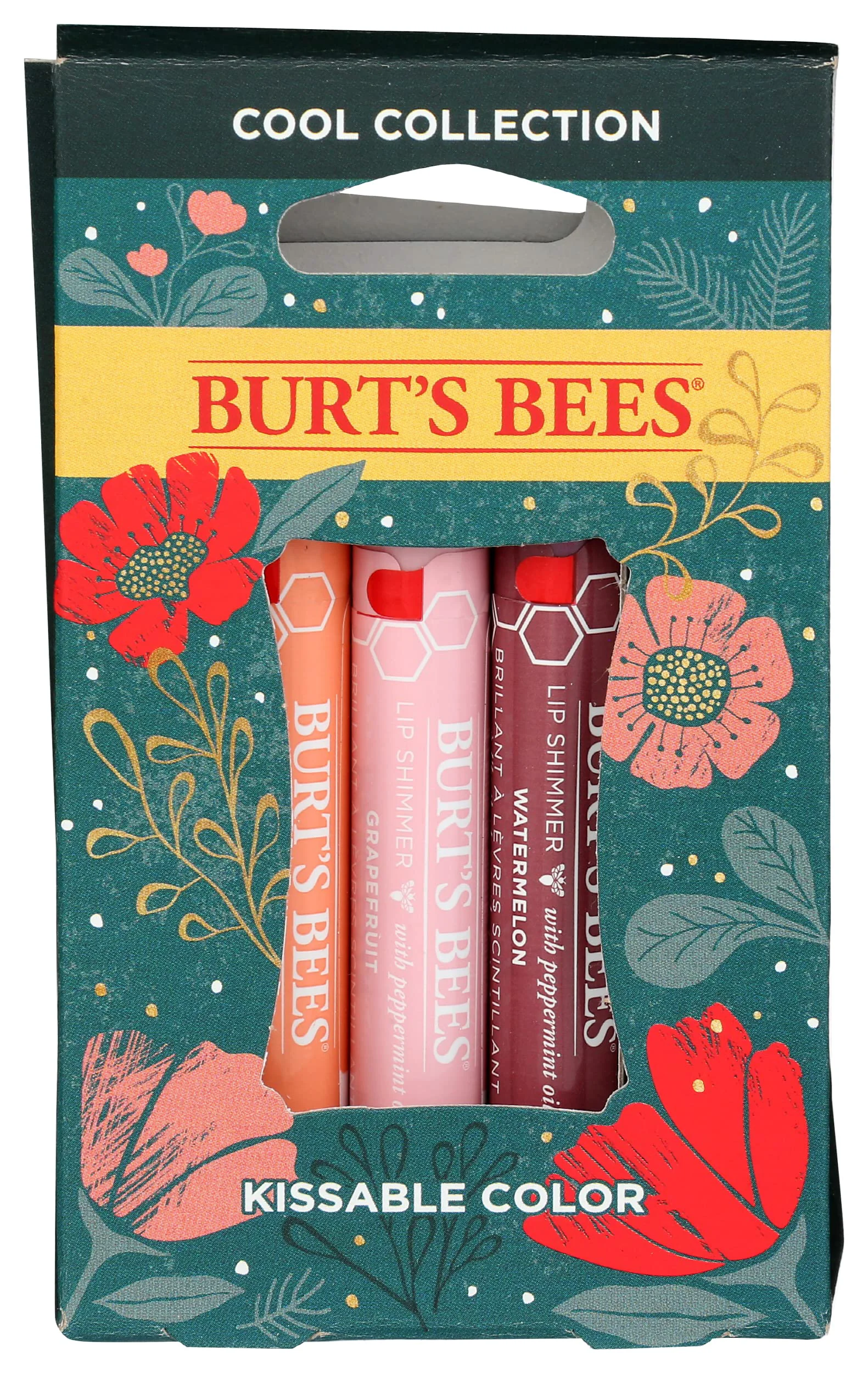 High-Quality Burts Bees Gift Set Kissable Color Cool Sophisticated