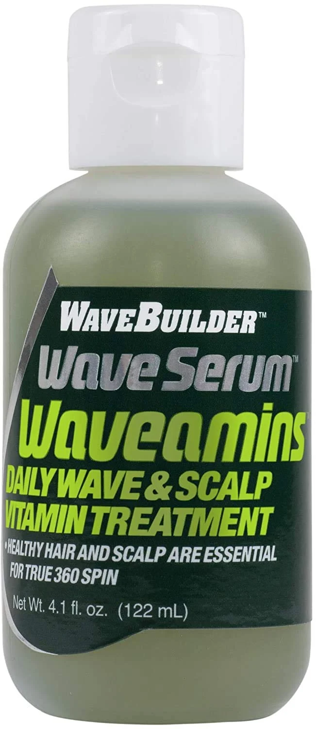 Expertly Made WAVEBUILDER Waveamins Daily Wave Scalp Vitamin Treatment Wave Serum High-Grade