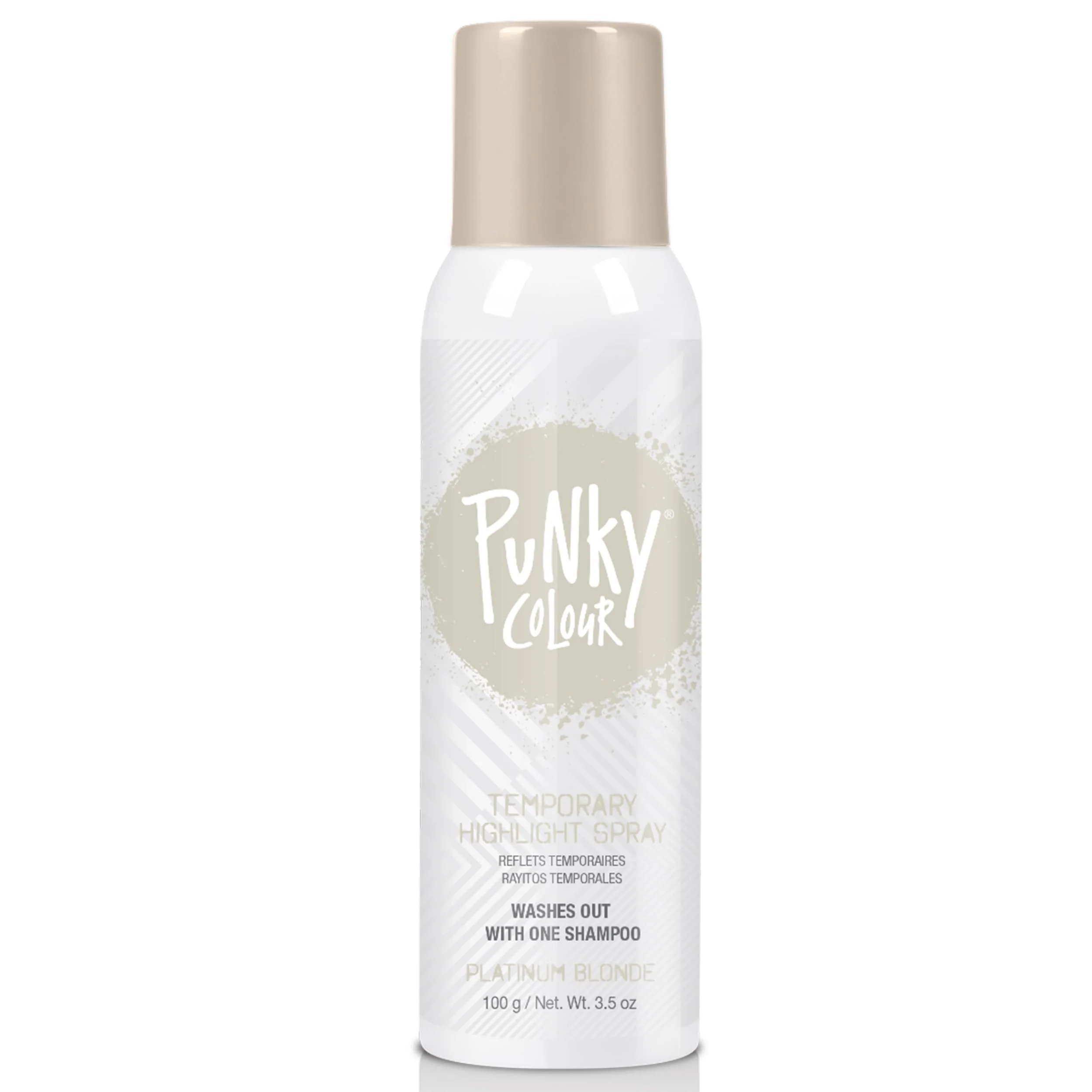Original Design Punky Temporary Hair Highlight Spray Platinum Blonde 3.5 oz 1-Pack Detailed