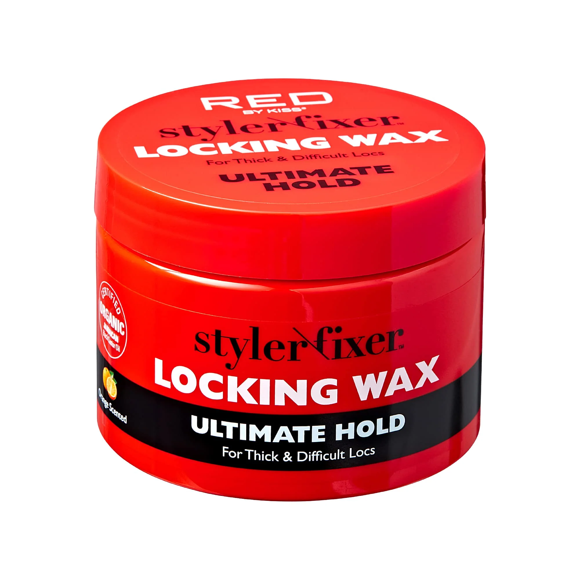 Official Red by Kiss Hold Locking Gel Hold for Thin Locs Twists Hydrating Conditioning Non-Frizz Non-Flaking No Build-Up Enriched World-Class